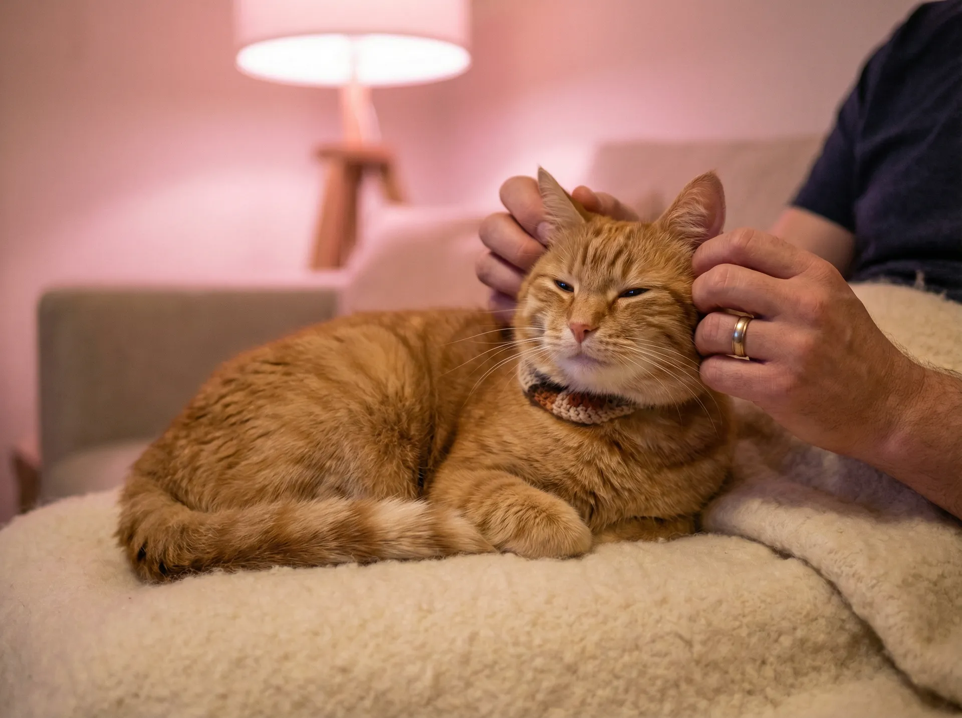 猫咪被温柔抚摸的幸福时刻 - 老扒翁熄系列40